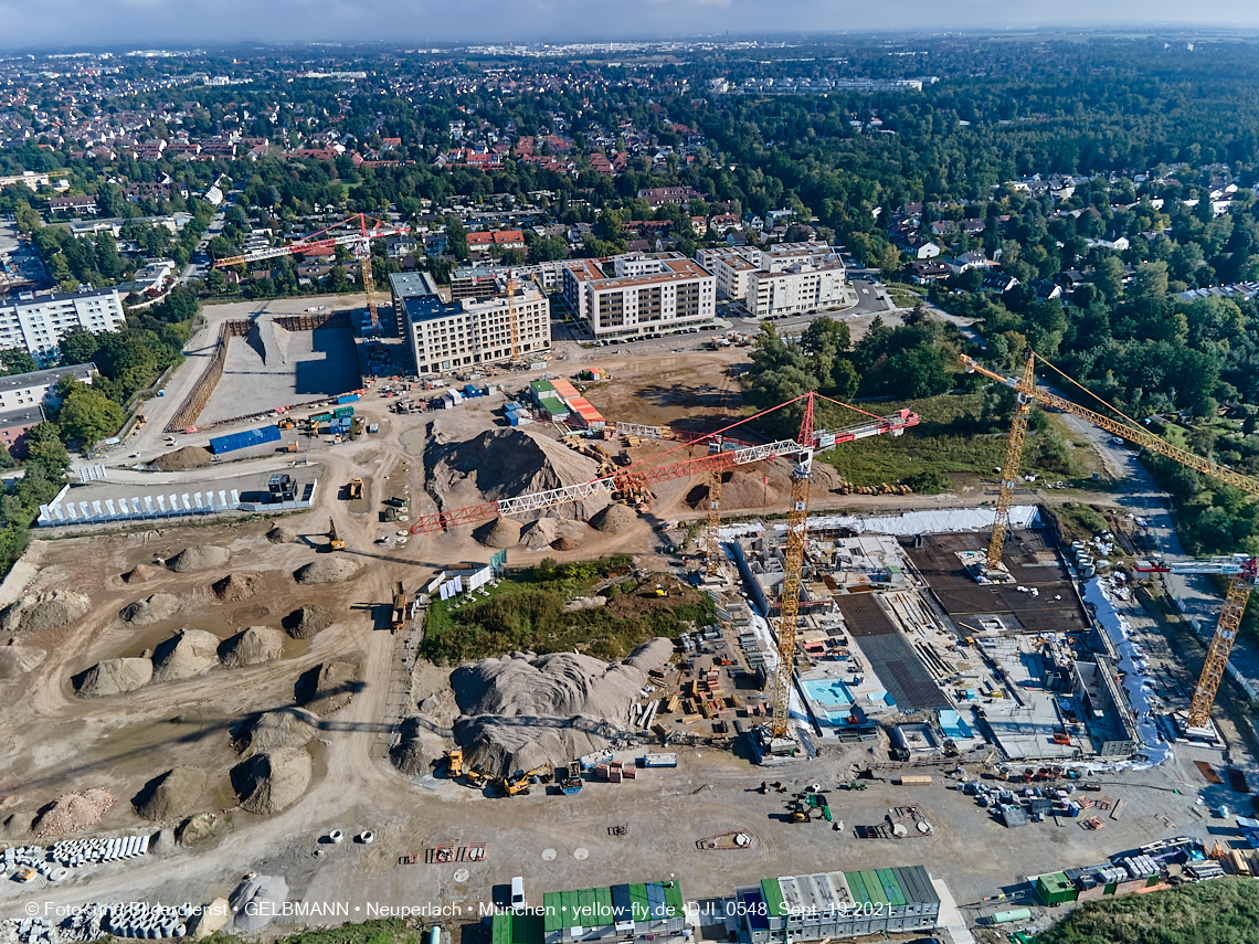 19.09.2021 - Aktuelle Luftbilder aus dem Alexisquartier und Pandion Verde in Neuperlach in München 19.09.2021 - Aktuelle Luftbilder aus dem Alexisquartier und Pandion Verde in Neuperlach in München